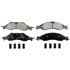 ZX1278 by WAGNER - QuickStop Semi-Metallic Disc Brake Pad Set