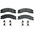 ZX1411 by WAGNER - QuickStop Semi-Metallic Disc Brake Pad Set