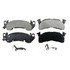 ZX153 by WAGNER - QuickStop Semi-Metallic Disc Brake Pad Set