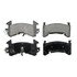 ZX154 by WAGNER - QuickStop Semi-Metallic Disc Brake Pad Set