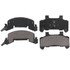 ZX159 by WAGNER - QuickStop Semi-Metallic Disc Brake Pad Set