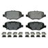 ZX1612 by WAGNER - QuickStop Semi-Metallic Disc Brake Pad Set