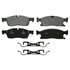 ZX1629A by WAGNER - QuickStop Semi-Metallic Disc Brake Pad Set