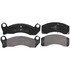 ZX199 by WAGNER - QuickStop Semi-Metallic Disc Brake Pad Set