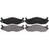 ZX203 by WAGNER - QuickStop Semi-Metallic Disc Brake Pad Set