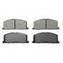 ZX242 by WAGNER - QuickStop Semi-Metallic Disc Brake Pad Set