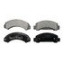 ZX249 by WAGNER - QuickStop Semi-Metallic Disc Brake Pad Set