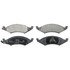 ZX421 by WAGNER - QuickStop Semi-Metallic Disc Brake Pad Set