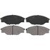 ZX438 by WAGNER - QuickStop Semi-Metallic Disc Brake Pad Set