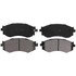 ZX462 by WAGNER - QuickStop Semi-Metallic Disc Brake Pad Set