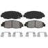 ZX465 by WAGNER - QuickStop Semi-Metallic Disc Brake Pad Set