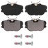 ZX493A by WAGNER - QuickStop Semi-Metallic Disc Brake Pad Set