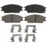 ZX497 by WAGNER - QuickStop Semi-Metallic Disc Brake Pad Set