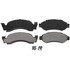 ZX50 by WAGNER - QuickStop Semi-Metallic Disc Brake Pad Set