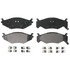 ZX522 by WAGNER - QuickStop Semi-Metallic Disc Brake Pad Set