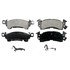 ZX52 by WAGNER - QuickStop Semi-Metallic Disc Brake Pad Set