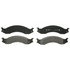 ZX557 by WAGNER - QuickStop Semi-Metallic Disc Brake Pad Set