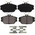 ZX598 by WAGNER - QuickStop Semi-Metallic Disc Brake Pad Set
