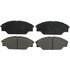 ZX605 by WAGNER - QuickStop Semi-Metallic Disc Brake Pad Set