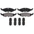 ZX633 by WAGNER - QuickStop Semi-Metallic Disc Brake Pad Set