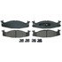 ZX632 by WAGNER - QuickStop Semi-Metallic Disc Brake Pad Set