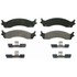 ZX655A by WAGNER - QuickStop Semi-Metallic Disc Brake Pad Set