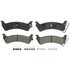 ZX666 by WAGNER - QuickStop Semi-Metallic Disc Brake Pad Set