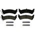 ZX664 by WAGNER - QuickStop Semi-Metallic Disc Brake Pad Set