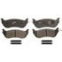 ZX674A by WAGNER - QuickStop Semi-Metallic Disc Brake Pad Set