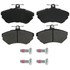 ZX704 by WAGNER - QuickStop Semi-Metallic Disc Brake Pad Set