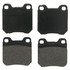 ZX709A by WAGNER - QuickStop Semi-Metallic Disc Brake Pad Set