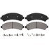 ZX726 by WAGNER - QuickStop Semi-Metallic Disc Brake Pad Set