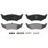 ZX782 by WAGNER - QuickStop Semi-Metallic Disc Brake Pad Set