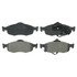 ZX801 by WAGNER - QuickStop Semi-Metallic Disc Brake Pad Set