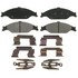 ZX804 by WAGNER - QuickStop Semi-Metallic Disc Brake Pad Set