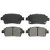 ZX822 by WAGNER - QuickStop Semi-Metallic Disc Brake Pad Set