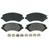 ZX856B by WAGNER - QuickStop Semi-Metallic Disc Brake Pad Set