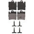 ZX876 by WAGNER - QuickStop Semi-Metallic Disc Brake Pad Set