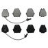 ZX912 by WAGNER - QuickStop Semi-Metallic Disc Brake Pad Set