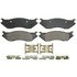 ZX966A by WAGNER - QuickStop Semi-Metallic Disc Brake Pad Set