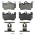 ZX978A by WAGNER - QuickStop Semi-Metallic Disc Brake Pad Set