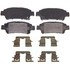 ZX995 by WAGNER - QuickStop Semi-Metallic Disc Brake Pad Set