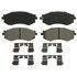 ZD462 by WAGNER - QuickStop Ceramic Disc Brake Pad Set