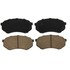 ZD589 by WAGNER - QuickStop Ceramic Disc Brake Pad Set