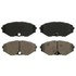 ZD587 by WAGNER - QuickStop Ceramic Disc Brake Pad Set