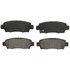 ZD672 by WAGNER - QuickStop Ceramic Disc Brake Pad Set