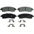 ZD757 by WAGNER - QuickStop Ceramic Disc Brake Pad Set