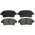 ZD822 by WAGNER - QuickStop Ceramic Disc Brake Pad Set