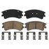 ZD957 by WAGNER - QuickStop Ceramic Disc Brake Pad Set