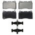 ZX1001A by WAGNER - QuickStop Semi-Metallic Disc Brake Pad Set